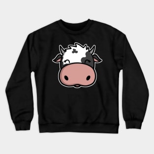 Cute Cow Face Crewneck Sweatshirt